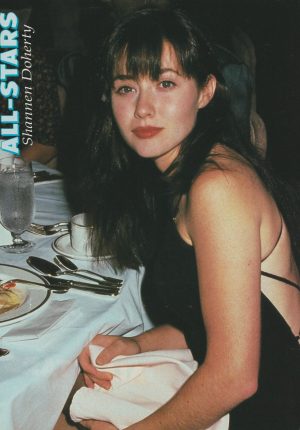 Shannen Doherty teen magazine pinup clipping All Stars dinner pix 90210