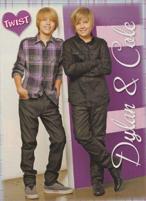 Cole Sprouse Dylan Sprouse teen magazine pinup clipping Suite Life purple shirt
