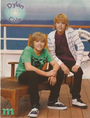 Cole Sprouse Dylan Sprouse teen magazine pinup clipping Suite Life cruise RARE