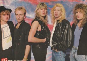 Steve Burton Def Leppard teen magazine pinup clipping Pix Joe Elliott rock band