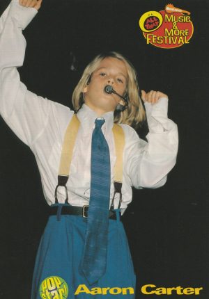 Aaron Carter teen magazine pinup clipping teen idol young Pop Star Rip blue tie