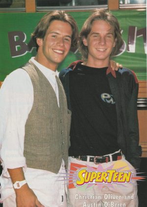 Austin O'brien Christian Oliver teen magazine pinup clipping Supeteen RIP Rare