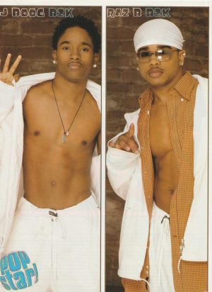 Raz-B B2K J Boog teen magazine pinup clipping shirtless modeling Pop Star Pix