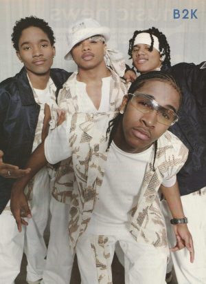 Raz-B B2K J Boog teen magazine pinup clipping white shirt modeling Pop Star Pix