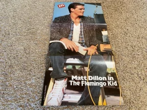 Matt Dillon Boy George teen magazine poster clipping script 16 mag teen idols