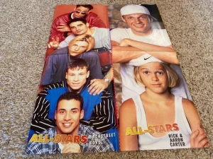 Aaron Carter Nick Carter Backstreet Boys Moffatts 98 Degeees teen poster pix Bop