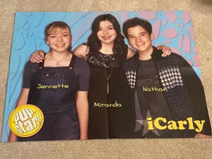 Miranda Cosgrove Nathan Kress Nick Jonas teen magazine poster clipping I Carly