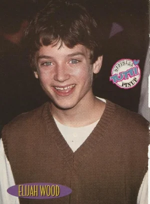 Elijah Wood Rider Strong teen magazine pinup clipping Tutti Frutti brown sweater