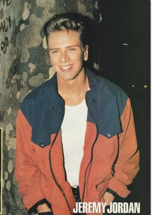 Jeremy Jordan teen pinup magazine clipping jacket TV Hits PIX 90's POP Star RARE