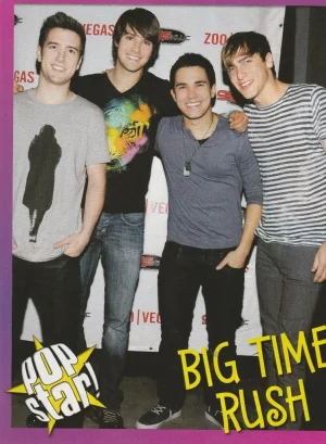 Big Time Rush Debby Ryan teen magazine pinup clipping Vegas pop Star Pix