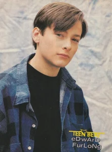 Edward Furlong teen magazine pinup clipping blue shirt Teen Beat Pix 90's