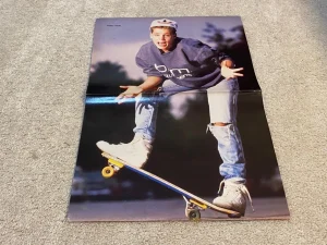 Corey Haim Chris Young teen magazine poster clipping skateboard ripped jeans PIX