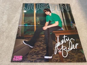 Justin Bieber Selena Gomez teen magazine poster clipping barefoot Young Pix