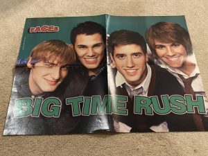 Big Time Rush teen magazine poster clipping headshotTeen Dream Pix 2 sides rare