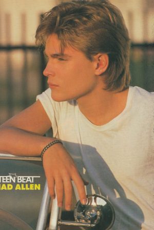 Chad Allen Danny Wood pinup clipping white shirt car My two dads Teen Beat Pix