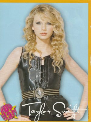 Taylor Swift teen magazine pinup clipping pop star leather outfit picture pix