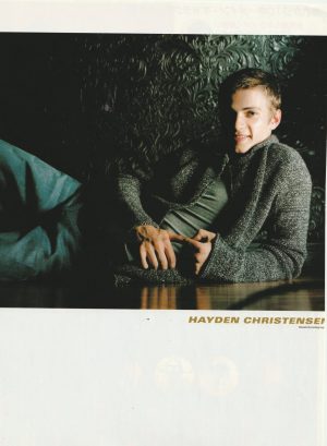 Hayden Christensen teen pinup laying down jeans Japan Star Wars movie star pix