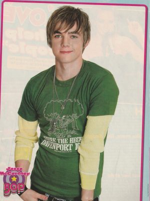 Jesse Mccartney teen magazine pinup clipping green shirt Bop teen idols pix