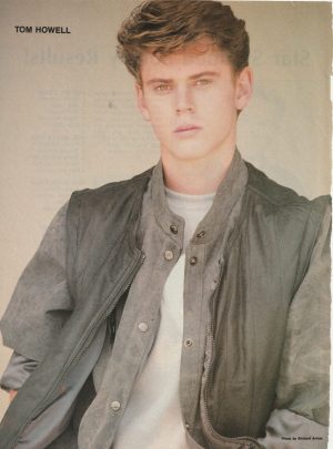 Tommy Howell Tom Howell teen magazine pinup clipping grey jacket Teen Sey Pix