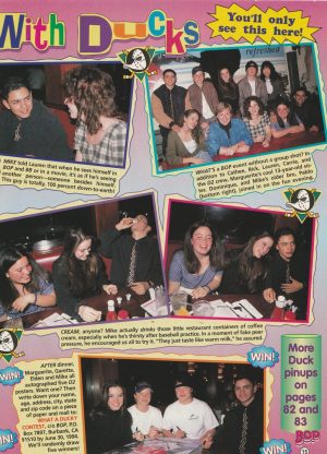 Mike Vitar Leonardo Dicaprio teen magazine pinup clipping Mighty Ducks