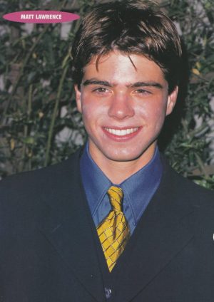 Matthew Lawrence Hanson teen magazine pinup clipping Teen Machine suit 90's Pix