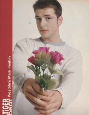 Mark Feehily Westlife Dream teen magazine pinup pink roses Tiger Beat