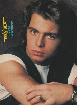 Joey Lawrence teen magazine pinup clipping Blossom ring Teen Beat eyes Pix