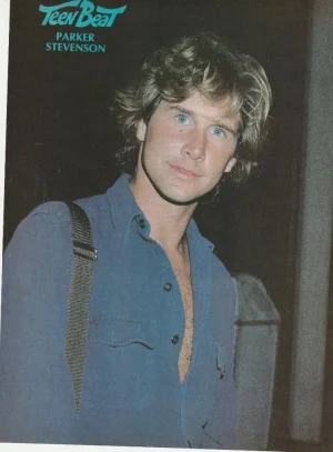 Parker Stevenson teen magazine pinup clipping blue shirt 70's Hardy Boys Pix