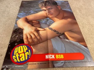 Christina Aguilera Nick Carter teen magazine poster clipping shirtless Pop Star