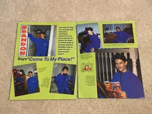 Brandon Call Christian Slater Shannen Doherty teen magazine pinup clipping young