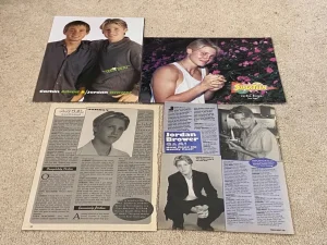 Jordan Brower teen magazine pinup clipping lot Teen Angel white shirt muscles
