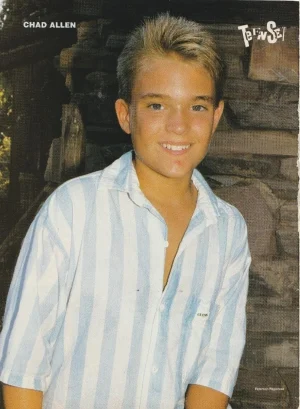 Chad Allen teen magazine pinup clipping young teen idols Teen Set My Two Dads
