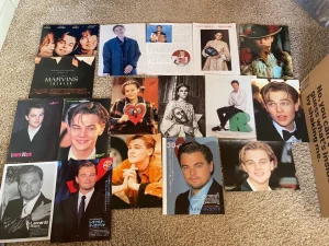 Leonardo Dicaprio teen magazine pinup clipping lot Bop J-14 pix young actor pix