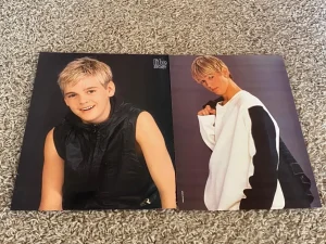 Aaron Carter teen magazine pinup clippings lot M Bop Pop Star muscles Rip