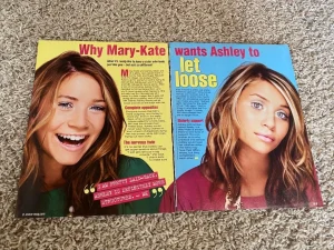 Mary Kate Olsen Ashley Olsen teen magazine pinup clippings lot M Bop Pop Star