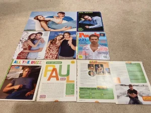 Paul Walker teen magazine pinup clippings lot Teen Beat Tiger Beat Pix Rip