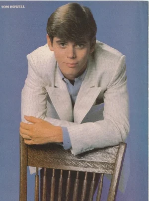 Tom Howell Tommy Howell teen magazine pinup clipping brown chair photo album