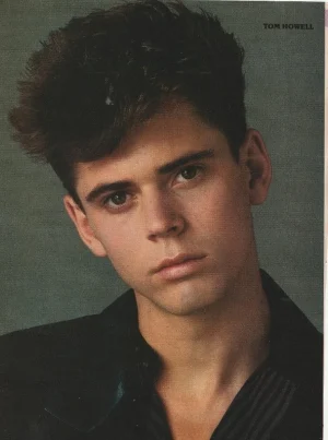 Tommy Howell Tom Howell Michael Jackson teen magazine pinup clipping headshot