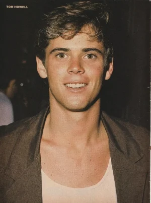 Tommy Howell Tom Howell Steve Bond teen magazine pinup clipping brown jacket