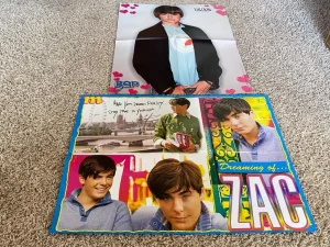 Zac Efron Ashley Tisdale teen magazine poster clippings lot Bop Teen Beat PIX