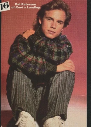 Pat Petersen Christopher Barnes teen pinup clipping Knot's Landing Pix shoes
