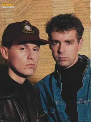 Pet Shop Boys teen magazine pinup clipping Bravo jean jacket music band Pix