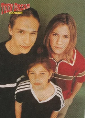 Hanson Brandy Ray J teen magazine pinup clipping Teen Machine 90's Pix