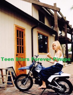 Aaron Carter 4x6 or 8x10 Photo vintage young boy barefoot motorcycle muscles sexy boy RIP hard to find
