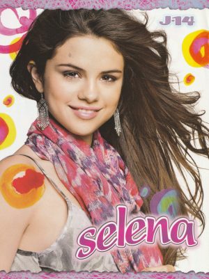 Selena Gomez One Direction teen magazine pinup clipping J-14 windy hair pix