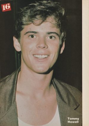 Tommy Howell Tom Howell Corey Hart teen magazine pinup clipping headshot 16 mag