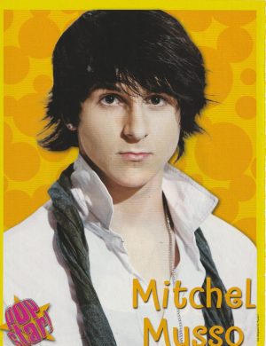Joe Jonas Mitchel Musso teen magazine pinup clipping Pop Star serious face Pix