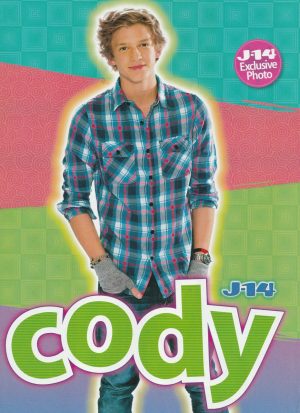 Cody Simpson Taylor Lautner teen magazine pinup clipping jeans grey gloves Twilight J-14 pix