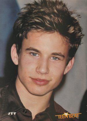 Jonathan Taylor Thomas Hanson teen magazine pinup clipping headshot brown shirt Teen Beat