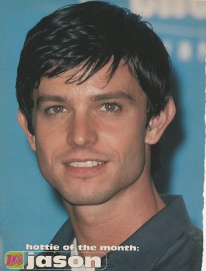 Jason Behr teen magazine pinup clipping Roswell Hottie of the month 16 mag headshot pix